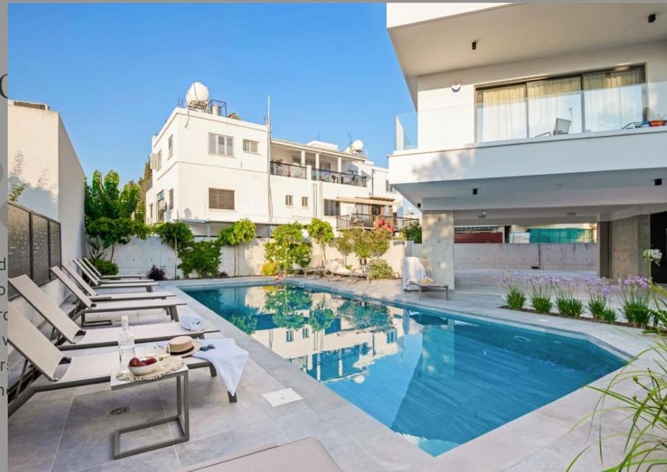 Olive Shared Pool Apartments Paphos Exteriör bild